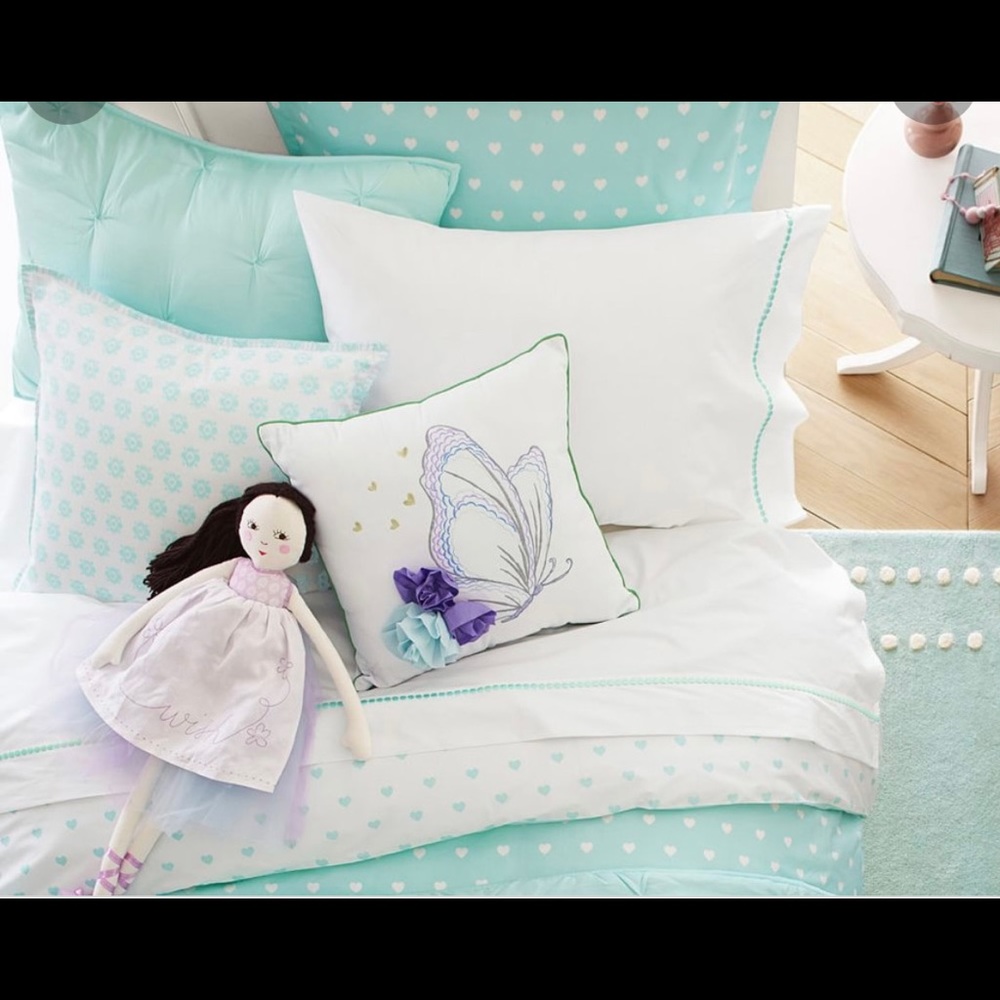 Pottery barn heart reversible duvet